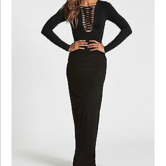 Beautiful full length black dress - Picture 1 of 9